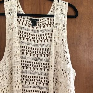 Forever21 crochet vest